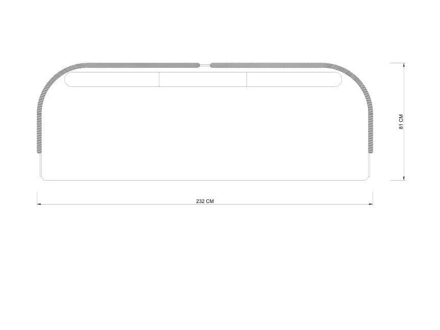 3-местный садовый диван SNOC Pigalle ARCH-00036340 - Вид №8