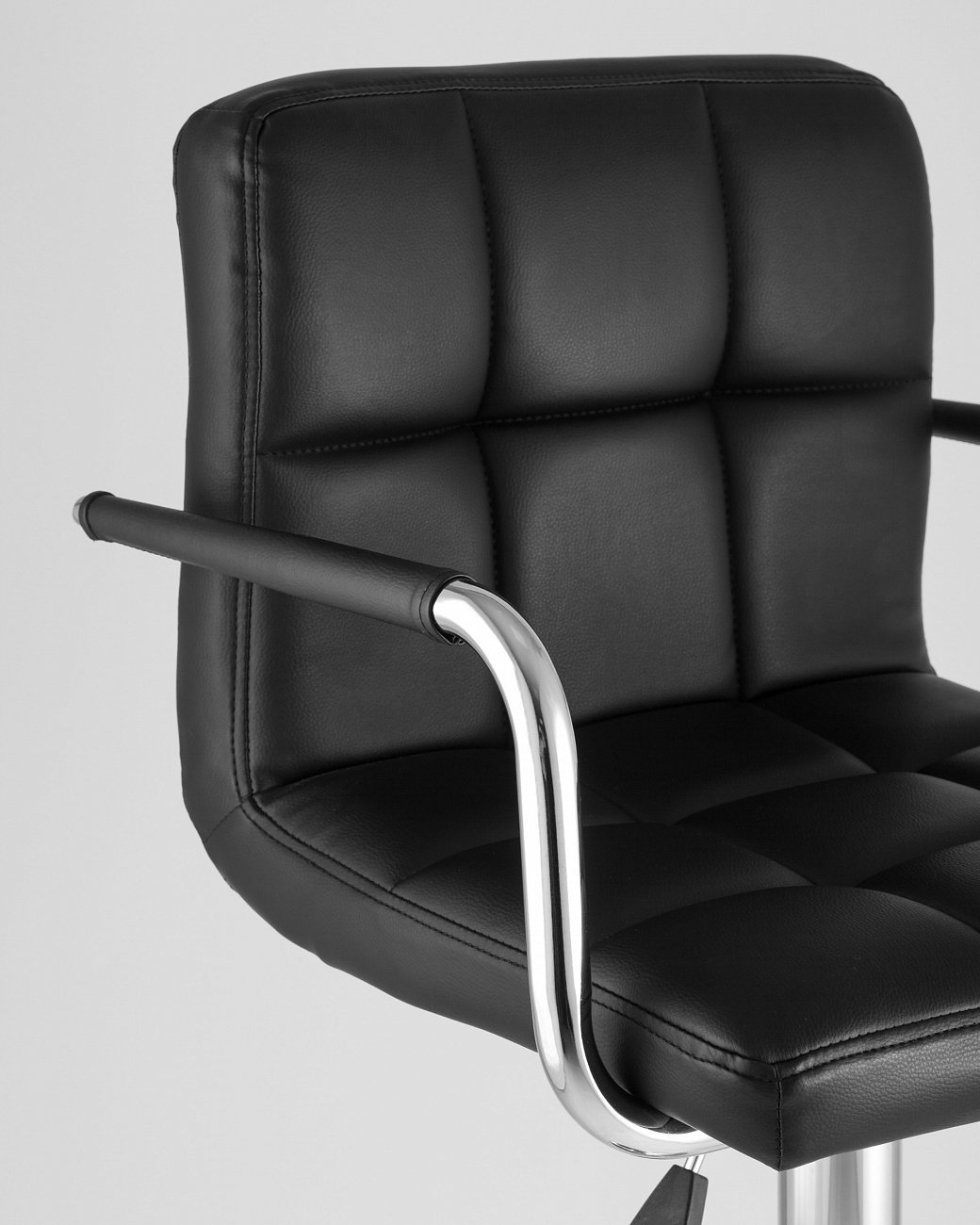 Стул барный со спинкой черный из экокожи "Малави" STOOL GROUP  00-3945966 Черный  - Вид №7