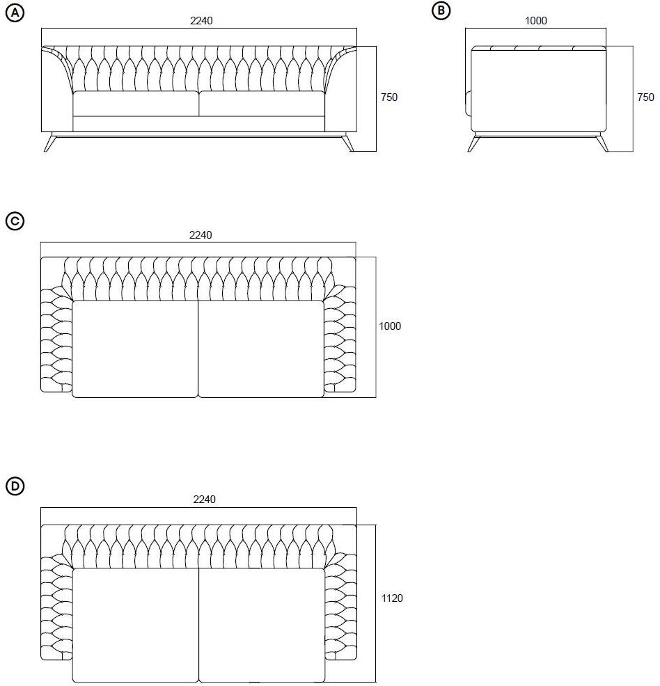 Enza Home 3-х местный диван Elegante sun-id-1419304 - Вид №16