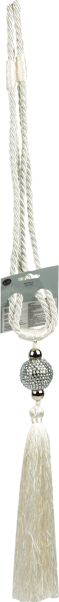 18696085 Подхват для штор «Маика» 61 см цвет белый STLM-0012095 INSPIRE  - Вид №1