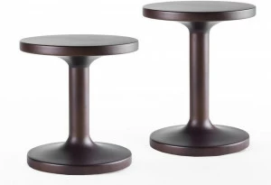 Marelli Круглый журнальный столик из массива дерева для гостиной