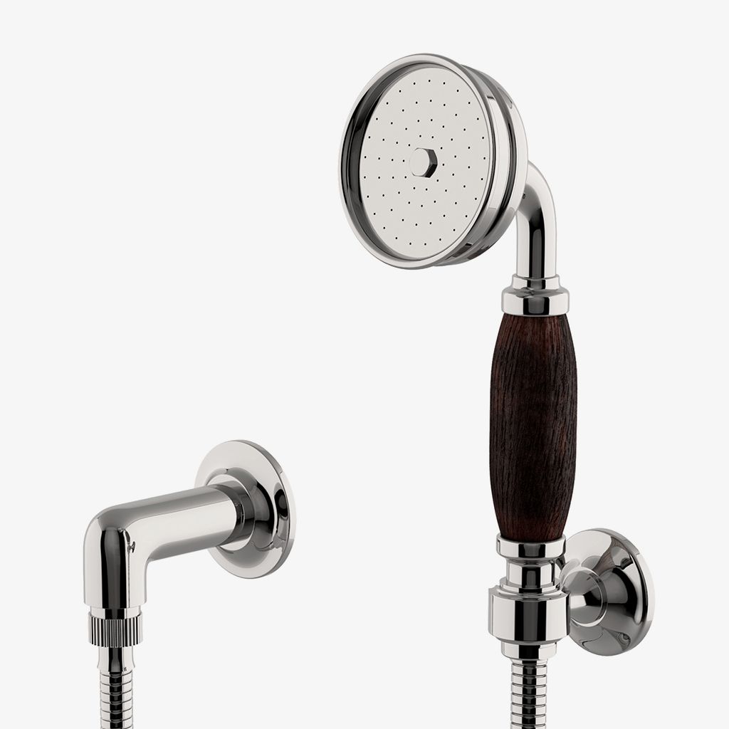 EAHS15 Ручной душ Easton Classic на крючке с дубовой ручкой Waterworks  - Вид №1