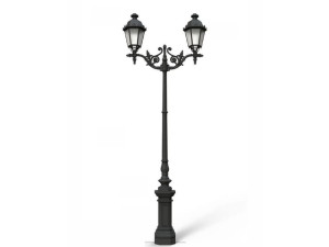 Чугунный уличный фонарь