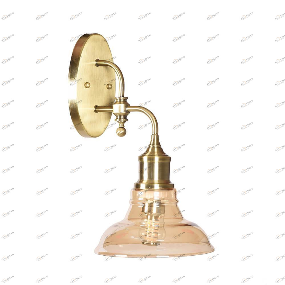 Бра со стеклянным плафоном античная бронза "Дезире" 3305/1W-AB-CGN LUMIEN HALL ДЕЗИРЕ 00-3929829 Бронза 