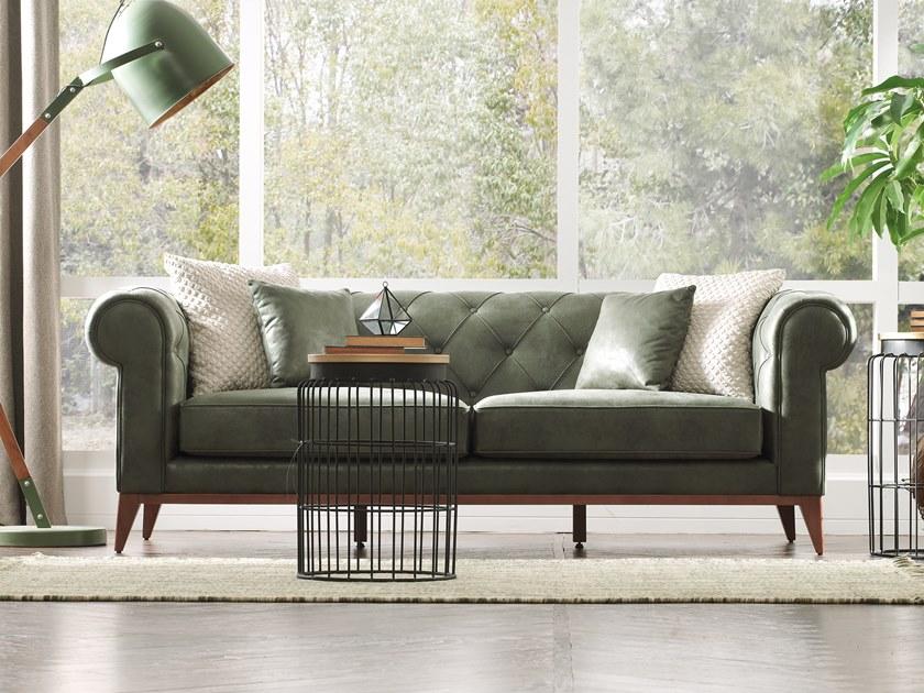 Enza Home Тафтинговый 3-местный диван из ткани Chelsea sun-id-1381526 - Вид №4