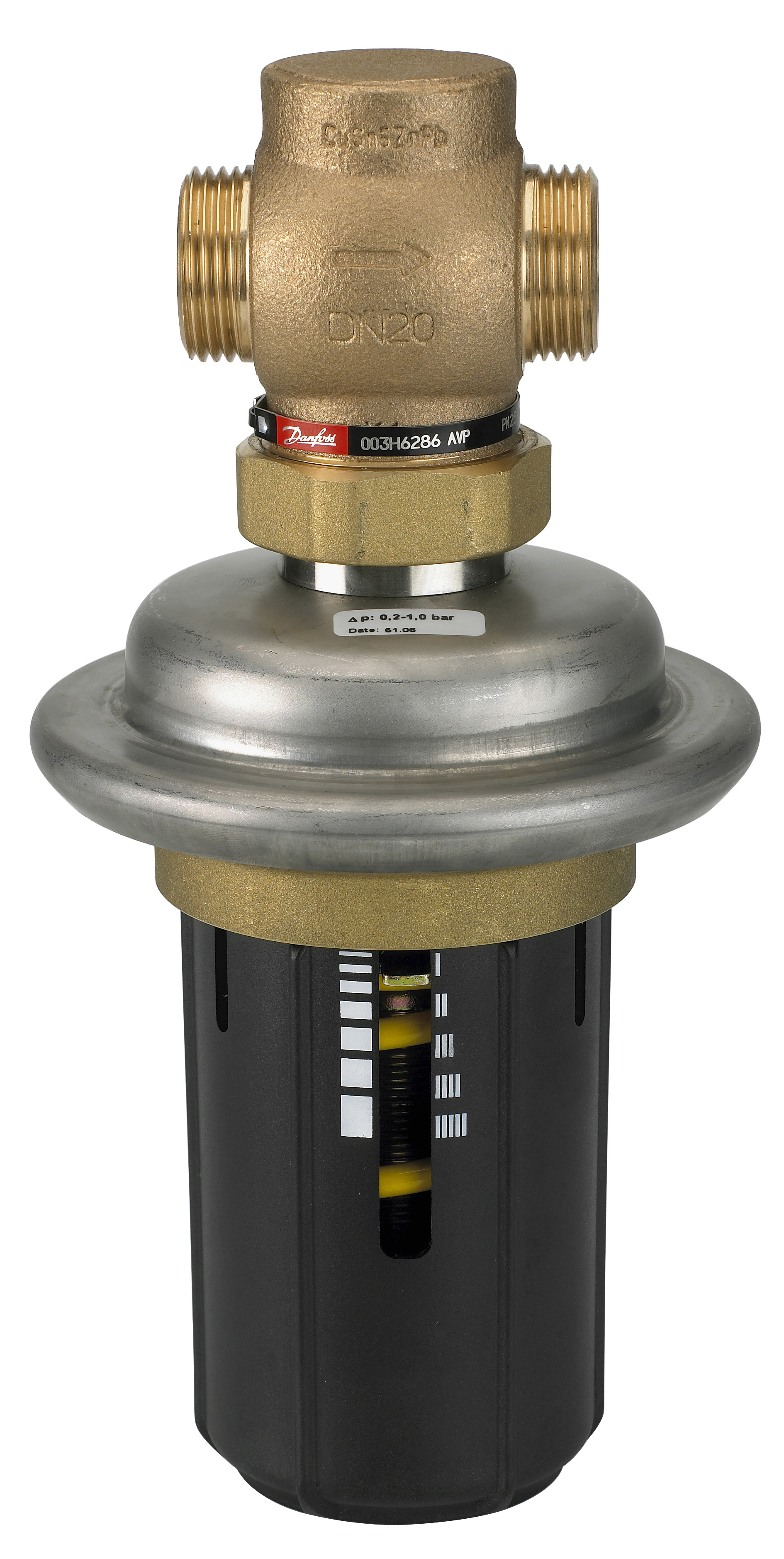 Danfoss Регулятор перепада давлений DPR для монтажа на обратном трубопроводе РПД DPR PN25 25/8/0,2-1,0фл./обр. 003H6129  - Вид №3