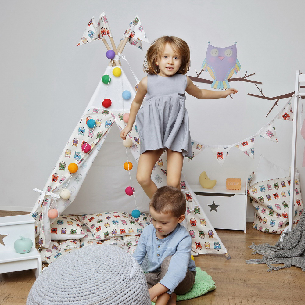 Корзина для игрушек тканевая Funky Owl VAMVIGVAM FUNKY OWL 282061 Красный;голубой;розовый Santreyd  - Вид №2