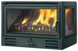 EDILKAMIN Каминная топка угловая чугунная дровяная Firebox