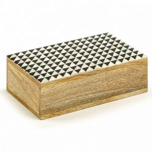 Шкатулка деревянная с резной костью 25 см Calp от La Forma LA FORMA  344357 Коричневый