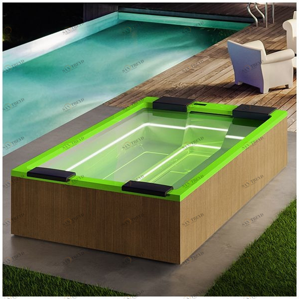 Бассейн Gruppo Treesse Maya Plus-V232I-PL-S прямоугольный встроенный салатовый PLUSV232IPLS