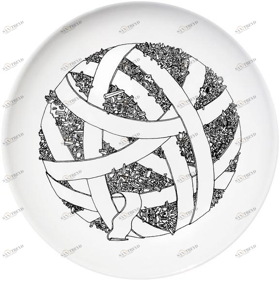 Kiasmo Керамическая тарелка Ulysses 2014kddulya