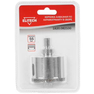 Алмазная коронка Elitech 1820.082100 9187000