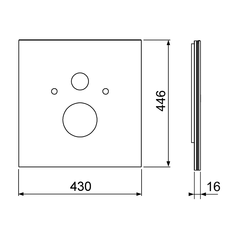9650105 Стеклянные панели Tece TECElux - Вид №1