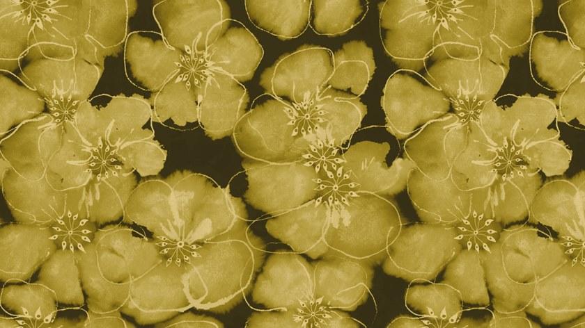 Baboon Виниловые обои с цветочными мотивами Pattern sun-id-1500048 - Вид №5