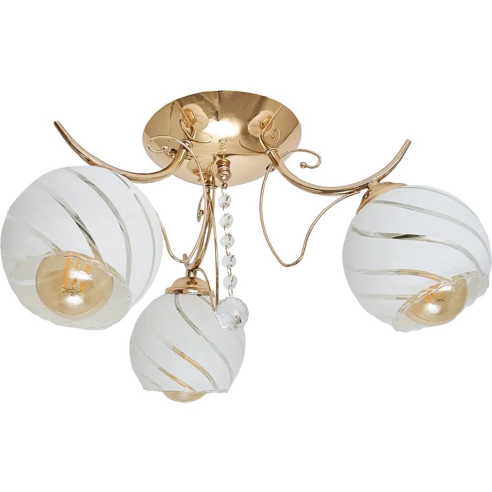 Люстра потолочная Ritter FABIANO 52430 4, 3 лампы Е27, цвет золото STLM-2077887