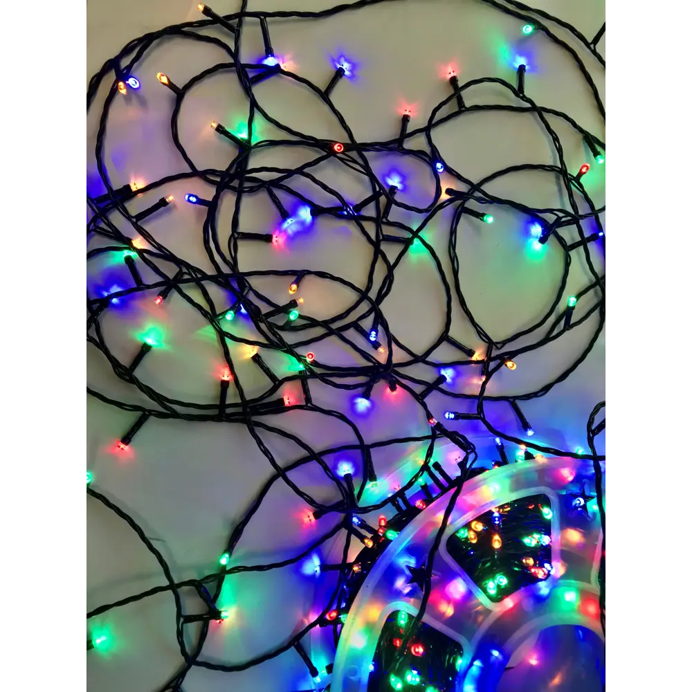 Электрогирлянда комнатная Нить 97.5м 1000 ламп разноцветный 1 режим работы Santreyd STLM-2015878 - Вид №1