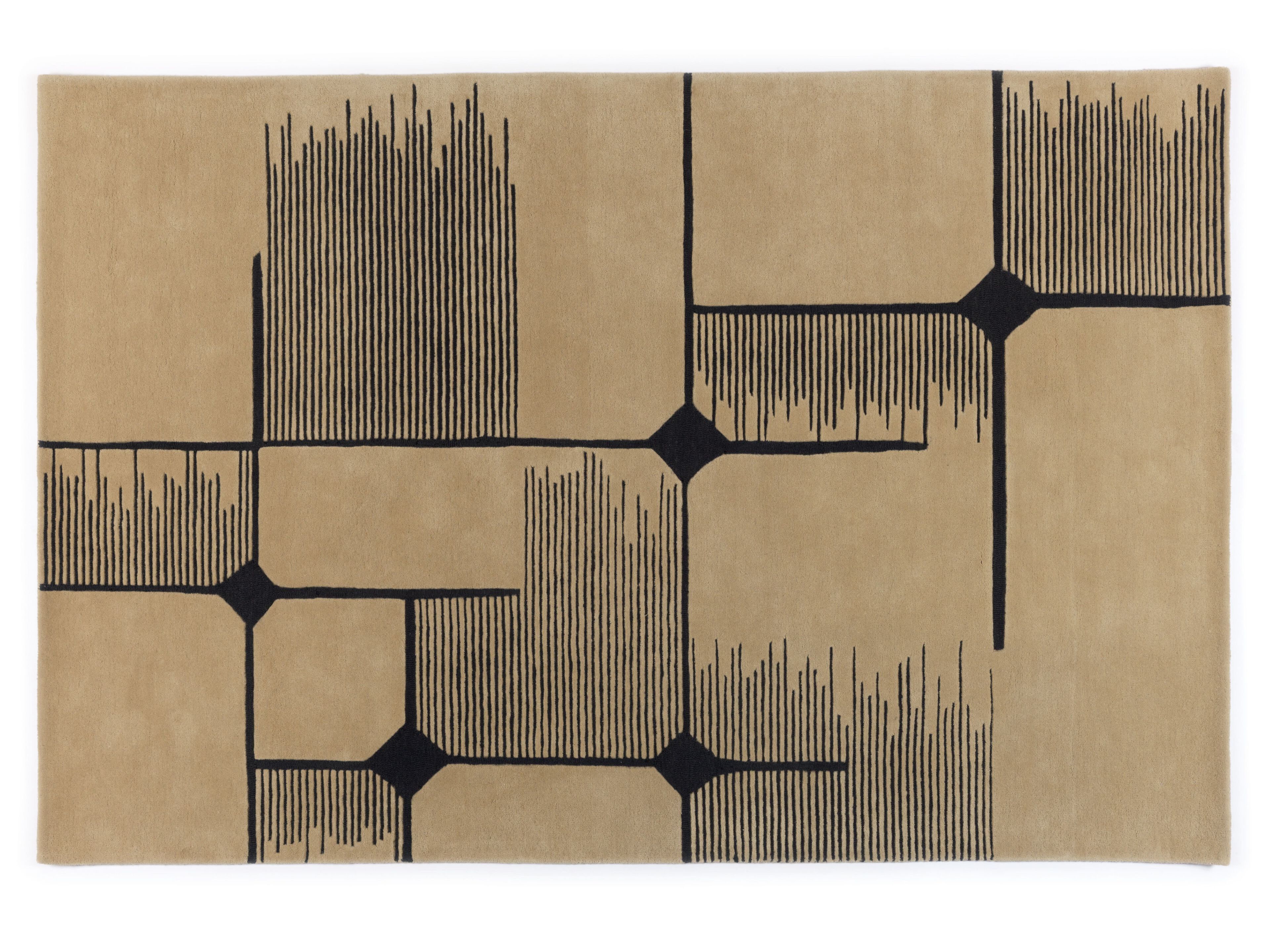 Ковер ручной работы из шерсти с геометрическим рисунком Élitis MARCEL ARCH-00049643 - Вид №2