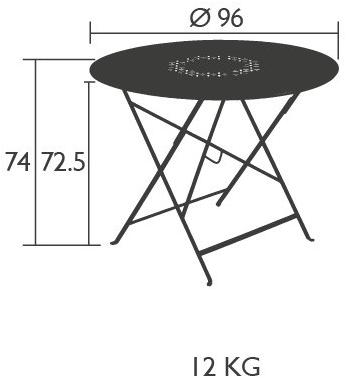 Fermob Садовый стол из стали Lorette 5751 - 5752 - Вид №5