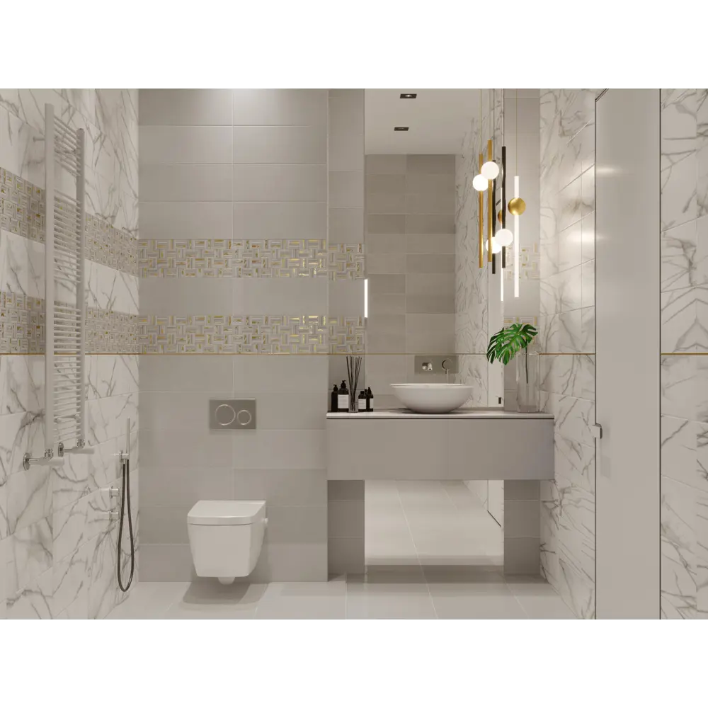 Плитка напольная Belani Mix&Live Concrete G Grey 42x42 см 1.76 м² цвет серый STLM-2068997 - Вид №3