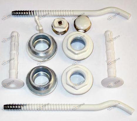 Набор для подключения радиатора 1/2 с 3 кроншт. (Ер) Santreyd 28360