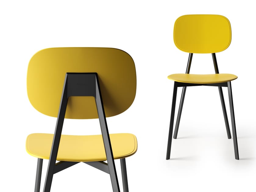 Стул из инженерного пластика с открытой спинкой Pointhouse ARCH-00016840