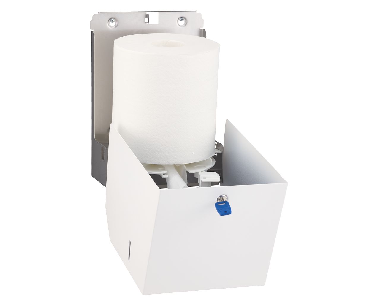 CSB102 Контейнер для бумажных полотенец в рулонах STELLA WHITE LINE MAXI, белый Merida  - Вид №2