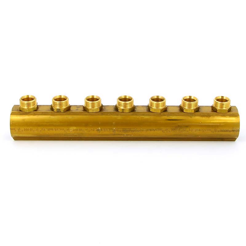 Коллектор ВВ 1"1/4 магистральный TIEMME 7 выходов 3/4"ЕК 50мм 1970054 - Вид №1