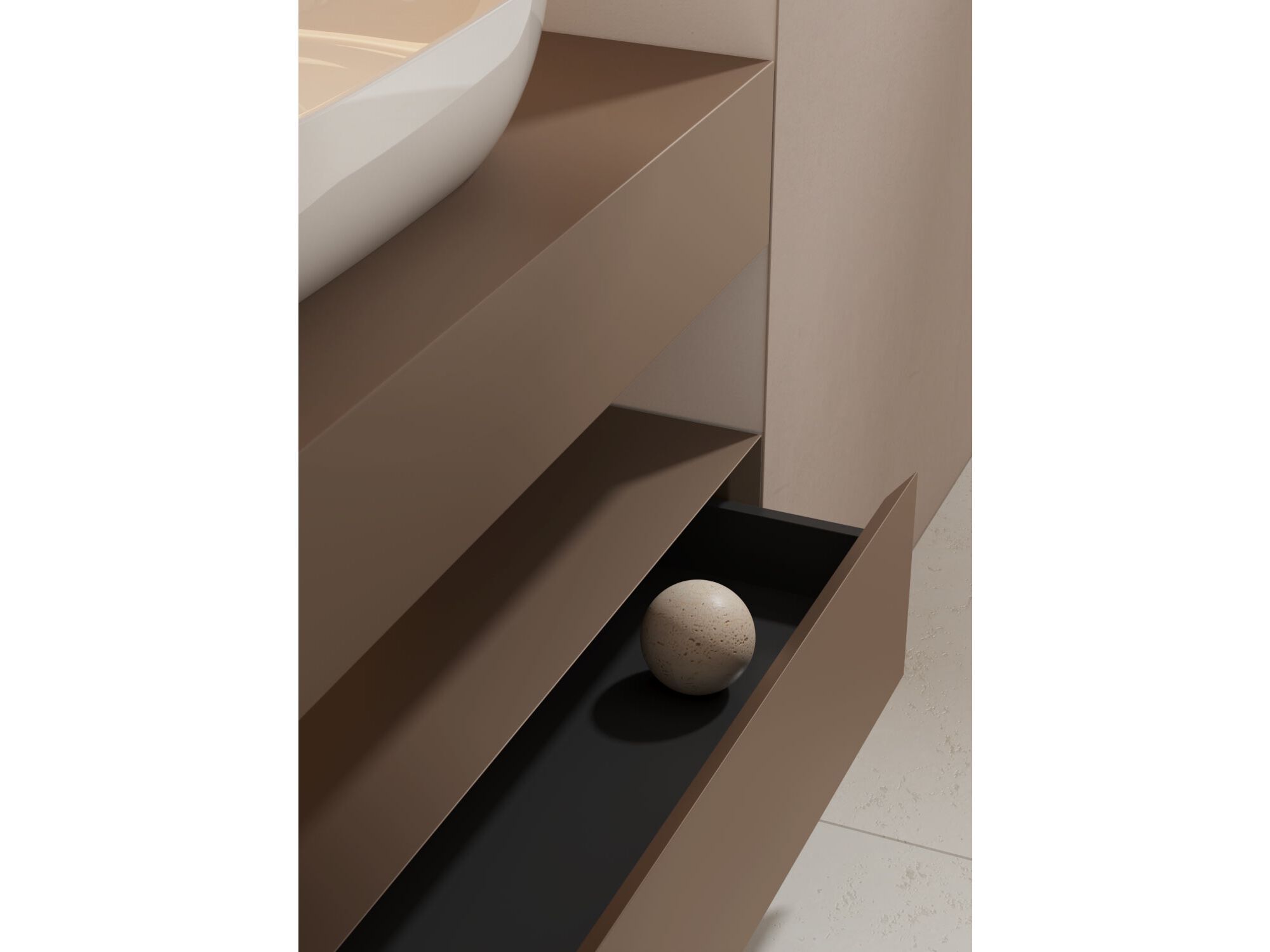 Подвесная консоль для умывальника с ящиками Domus Falerii линейка ARCH-00137902 - Вид №1