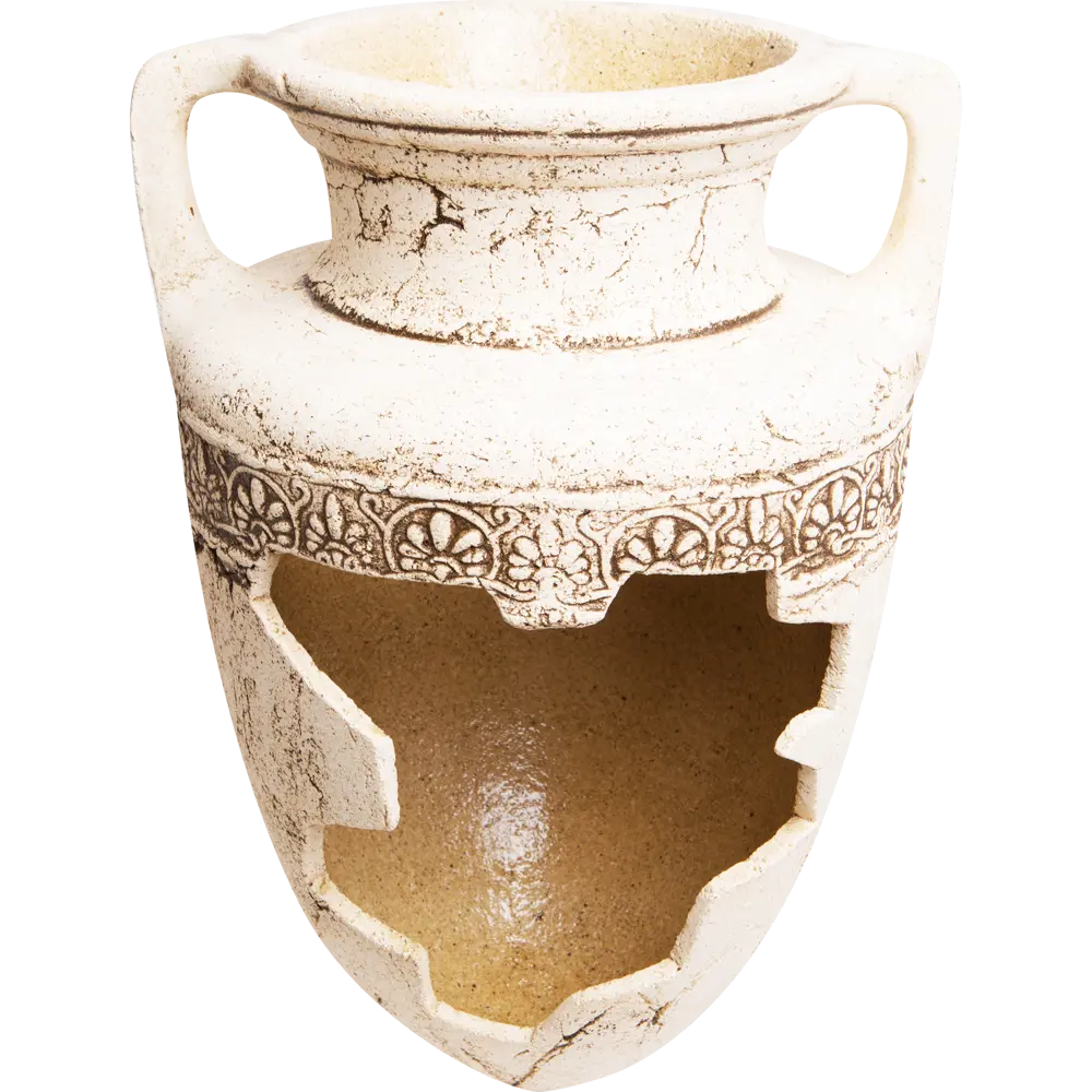 Амфора Коринф большая 29x29x45 см v14 л шамотная глина бежевый Santreyd STLM-2120972