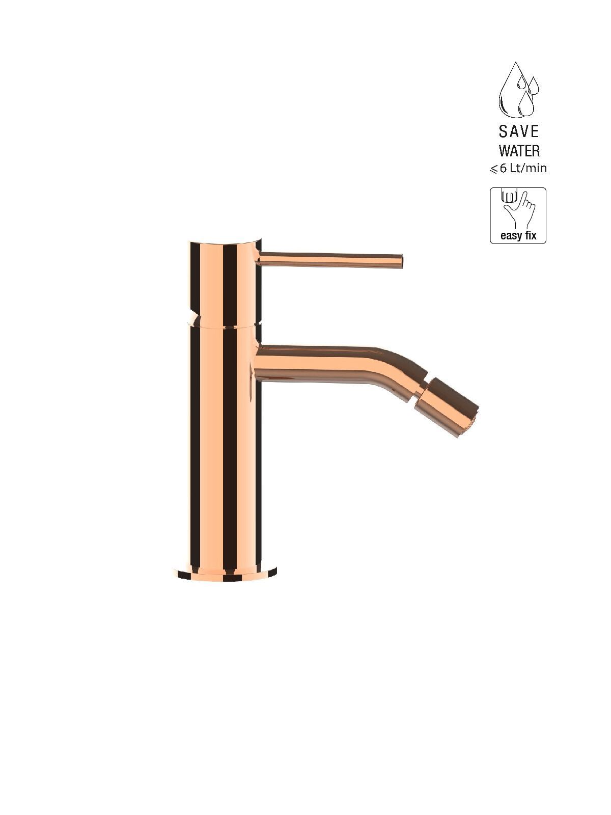 Однорычажный смеситель для биде без слива Rubinetterie Frattini Pepe XL ARCH-00007840 - Вид №15