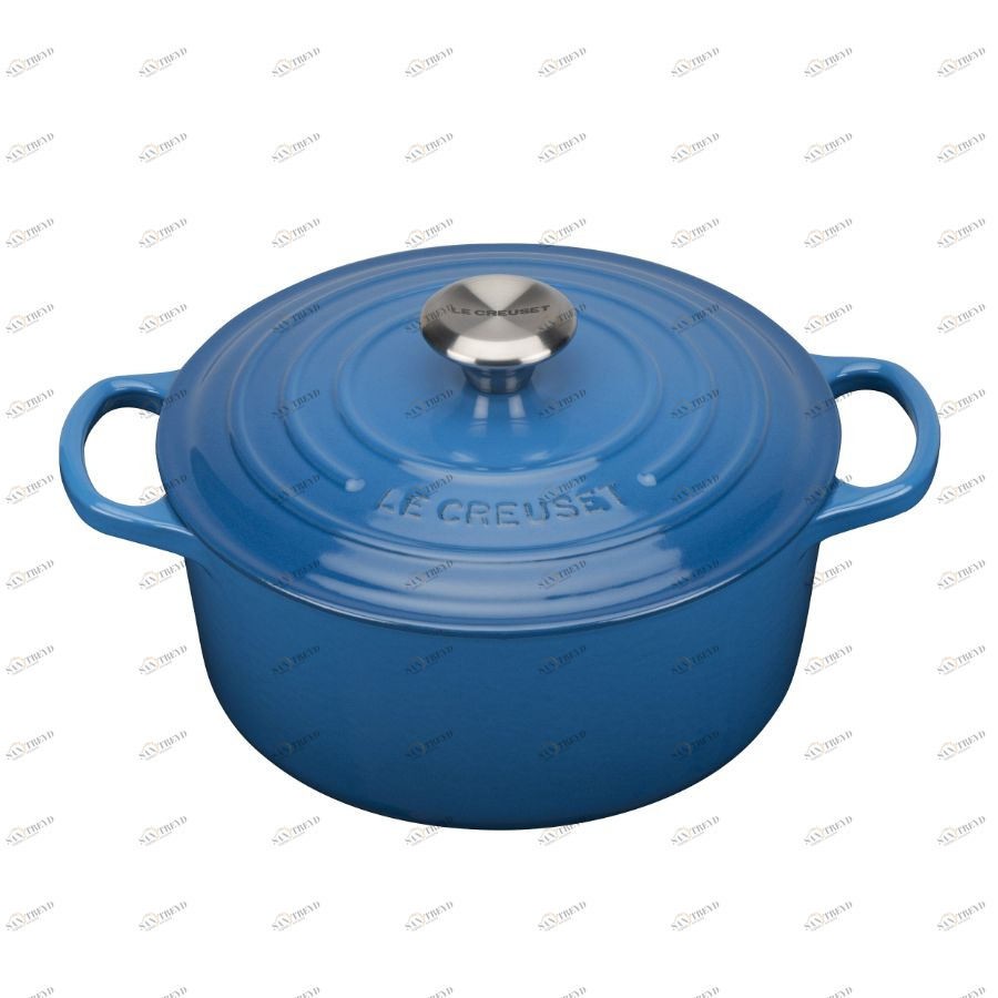 Кастрюля чугунная Le Creuset, Ø20 см, голубая 21177202002430