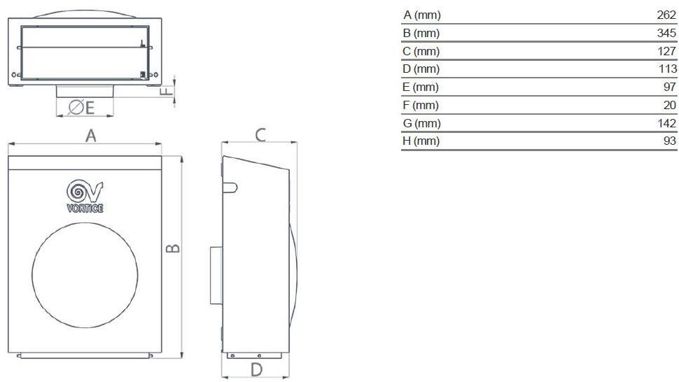 Vortice Центробежный канальный вентилятор для наружной установки Ca we d e 16091 - Вид №3