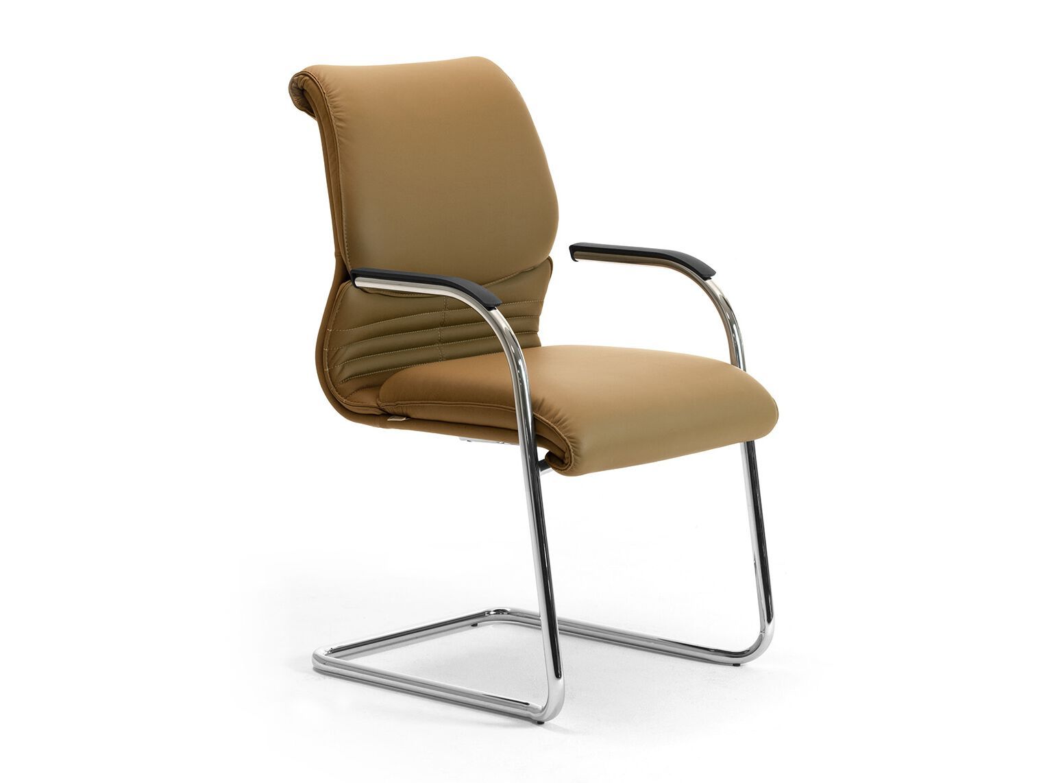 Кожаный консольный стул с подлокотниками Leyform ARCH-00104726