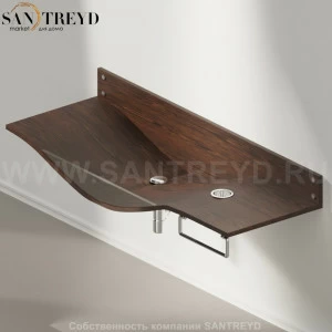 AGAB035000DXRU Подвесная раковина настенная прямоугольная Agape