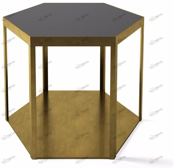 MARIONI Низкий хрустальный журнальный столик для гостиной Mel 02830b/c