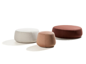 Круглый садовый пуфик