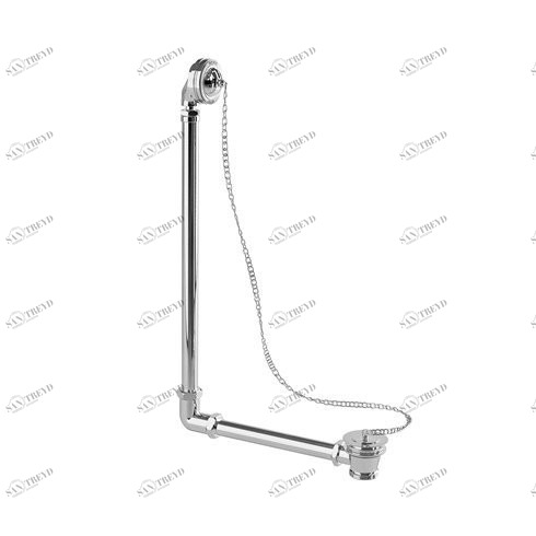 Универсальный слив-перелив с пробкой и цепочкой, ХРОМ Arcade Burlington ARCW4 CHR