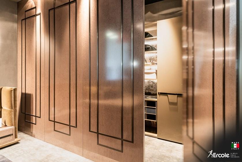 Ercole Бронированная поворотная дверь из массива дерева заподлицо со стеной sun-id-1481421 - Вид №5