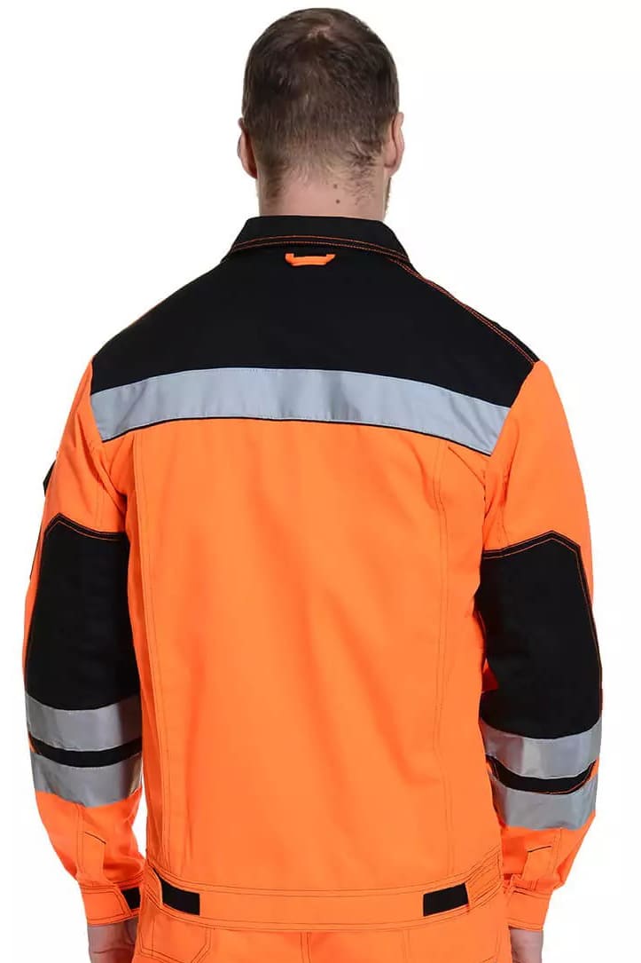 61861 Костюм "Профессионал-2" с СВП оранжево-черный  Летняя спецодежда  размер 44-46/158-164  - Вид №7