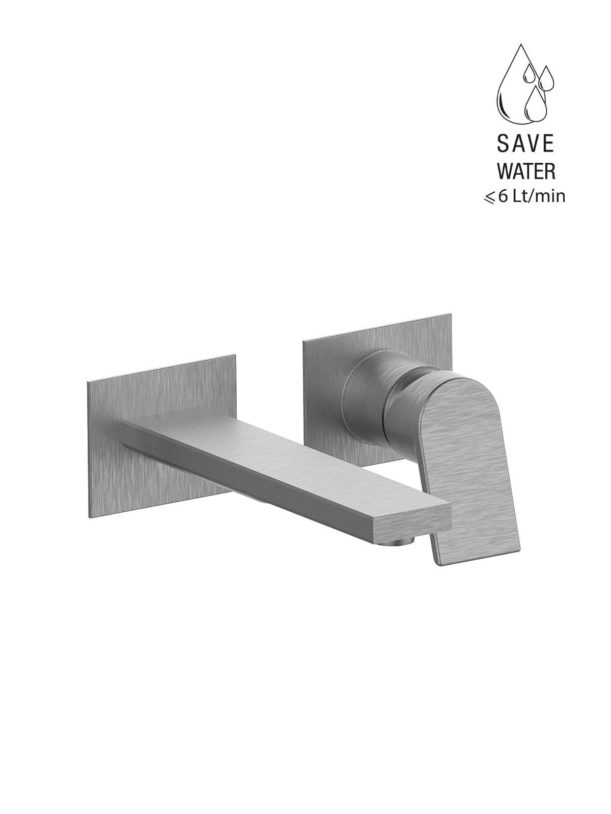 Настенный смеситель для раковины без слива с ограничителем расхода Rubinetterie Frattini Gintonic ARCH-00042556 - Вид №9