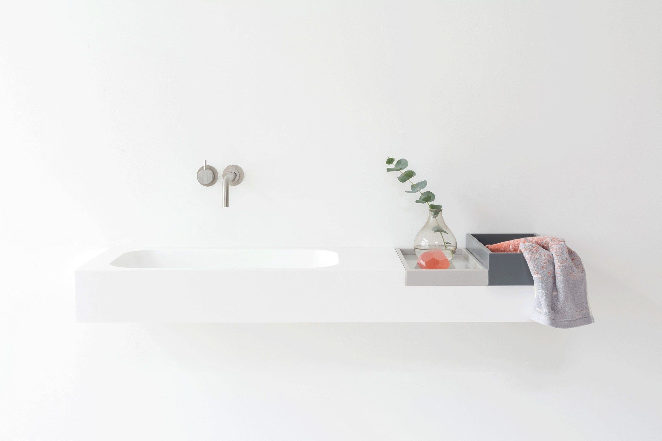 Прямоугольный подвесной умывальник в HIMACS Not Only White ARCH-00047505 - Вид №2