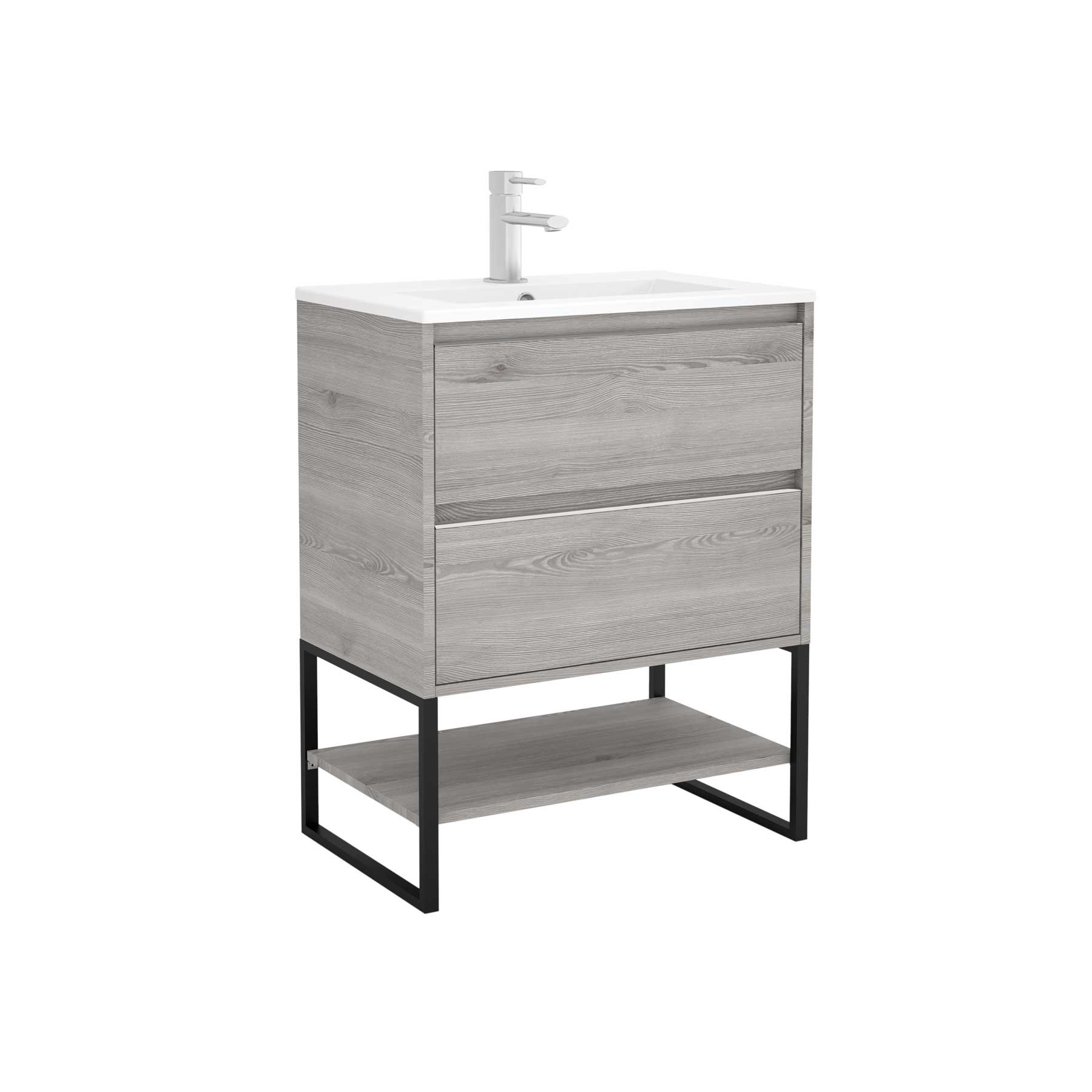 21617 SALGAR Мебель для умывальника S40 600 2 ящика BAY PINE 598 x 556 x 385 мм Лавровая сосна  - Вид №1