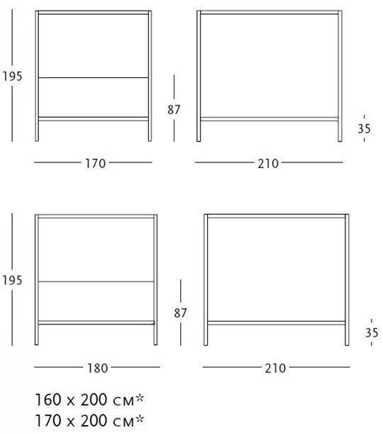 Zanotta Двуспальная кровать с балдахином sun-id-1388037 - Вид №3