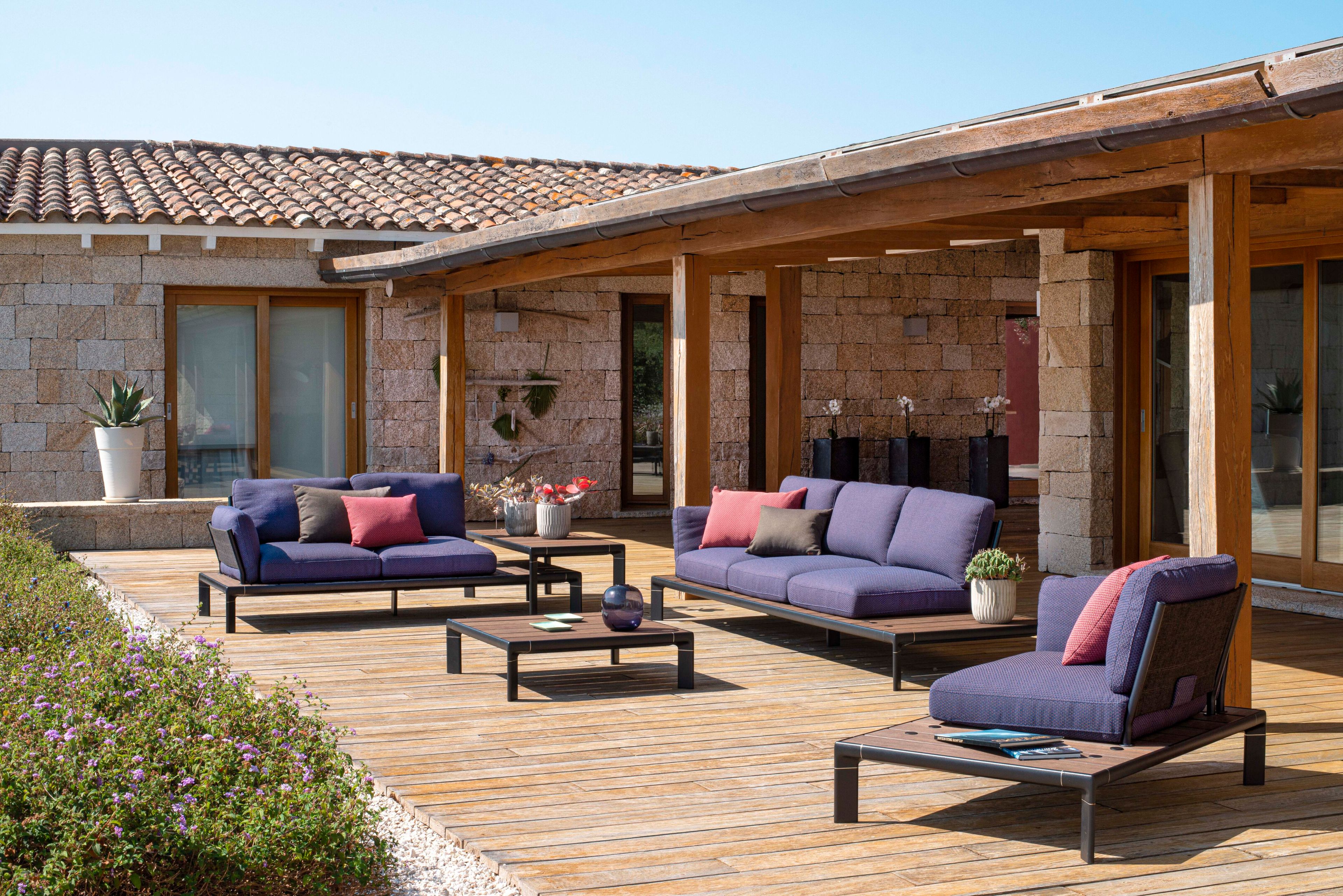 Тканевое мягкое угловое садовое кресло emu Tami ARCH-00104617 - Вид №3