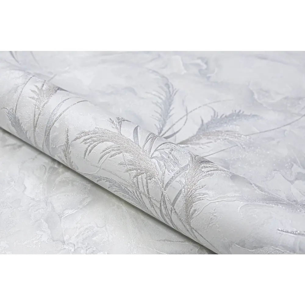 Обои Anturage Tenero серые с растительным орнаментом 89414272 STLM-1572247 - Вид №2