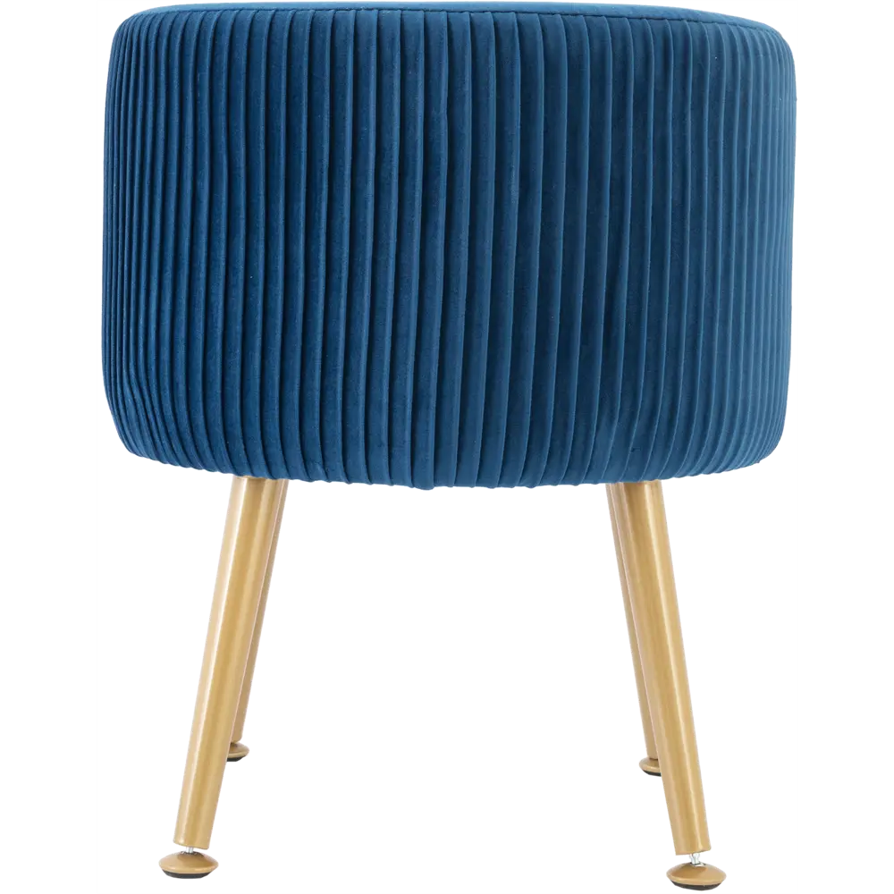 Табурет круглый мягкий Atmosphera 166595C ø35 h42 см, цвет синий 89071315 STLM-2185523  - Вид №1