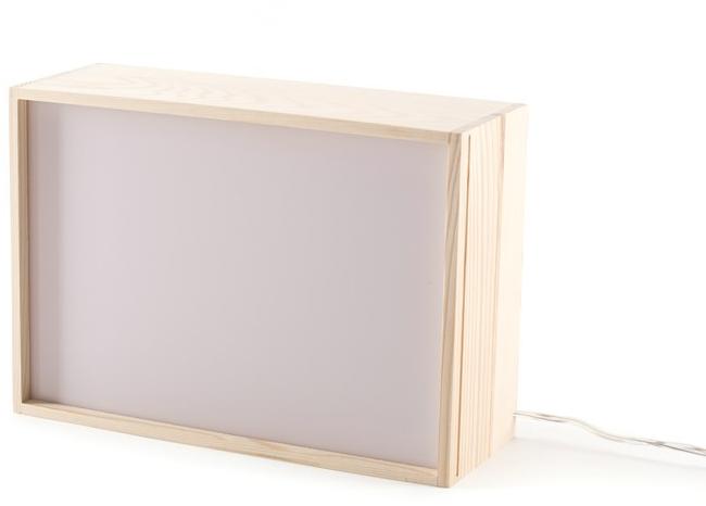 Seletti Светящаяся буква из дерева Lighthink boxes sun-id-1366637 - Вид №3