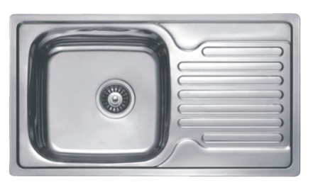 HB4378 Кухонная мойка , полированная сталь Haiba 