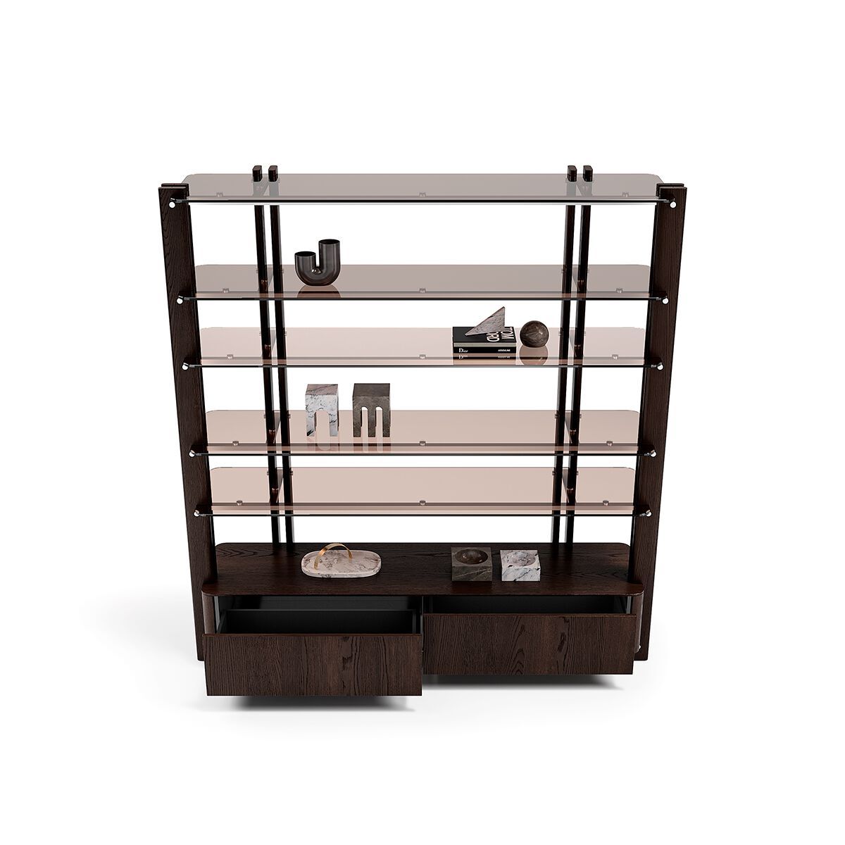 Деревянный двухсторонний книжный шкаф Capital Collection Diesis ARCH-00066794 - Вид №28