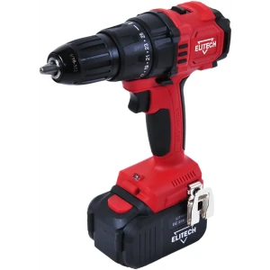 Дрель-шуруповерт аккумуляторная Elitech ДА 18БЛ2 E2201.011.02, 18 В Li-ion 2x4 Ач